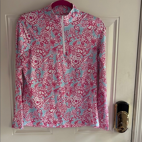 Gottex Tops - Gottex Half Zip Long Sleeve Top SZ S